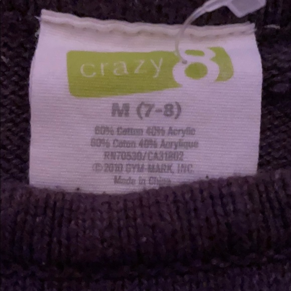 Girls Crazy 8 Stripe Pattern Sweater Dress, 7-8 - Picture 4 of 4